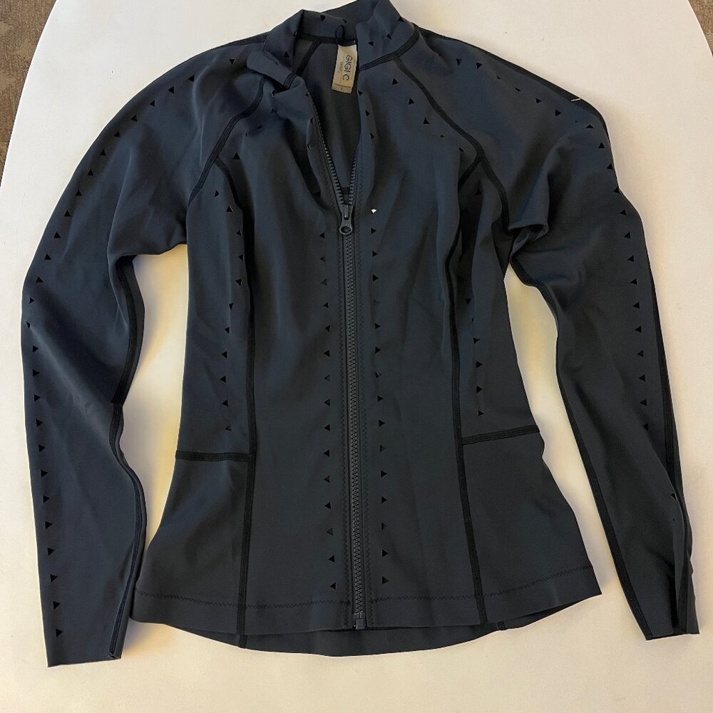 GIGI C DARA Full Zip Jacket in Black Women's Small - Picture 4 of 7